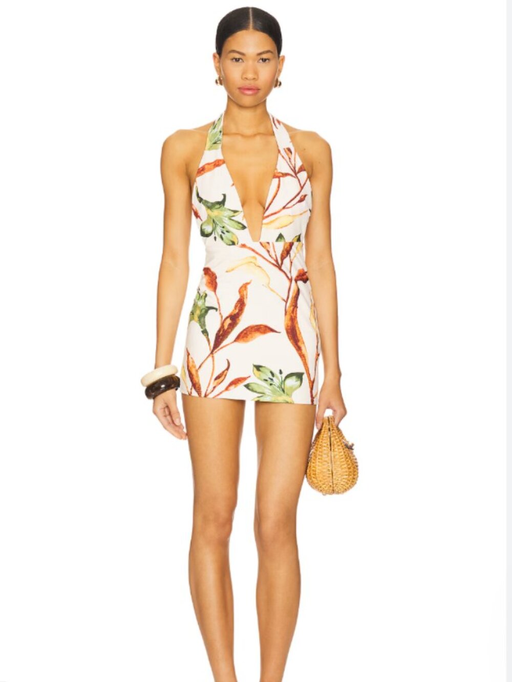 MONTCE - Tropez Mini Dress in Rooted Floral (size M, but fits like a S)